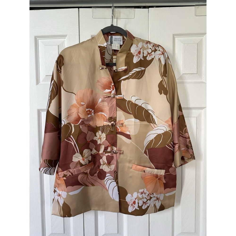 Vintage 70s Liberty House Hawaii Hawaiian Loop Collar Shirt Sz XL Japanese Scene